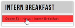 Use the breadcrumbs to bo back to the News Section Page