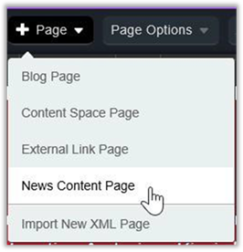 Create News Content Pages under the News Section Page